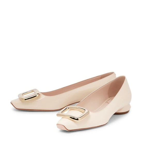 Roger Vivier Viv' Choc Patent Leather Ballet Flats - Image 4