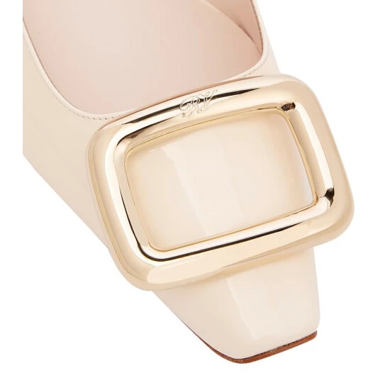 Roger Vivier Viv' Choc Patent Leather Ballet Flats - Image 5