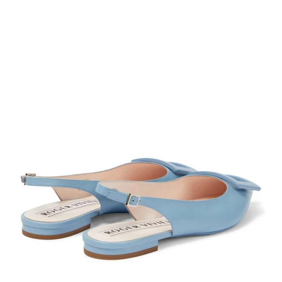 Roger Vivier Gommettine Leather Slingback Flats - Image 2