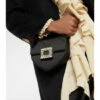 Roger Vivier Love Embellished Satin Shoulder Bag