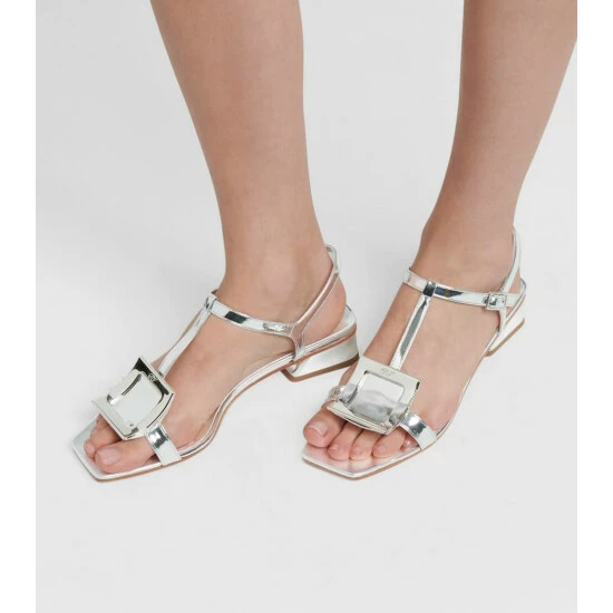 Roger Vivier Bikiviv' Leather Sandals - Image 3