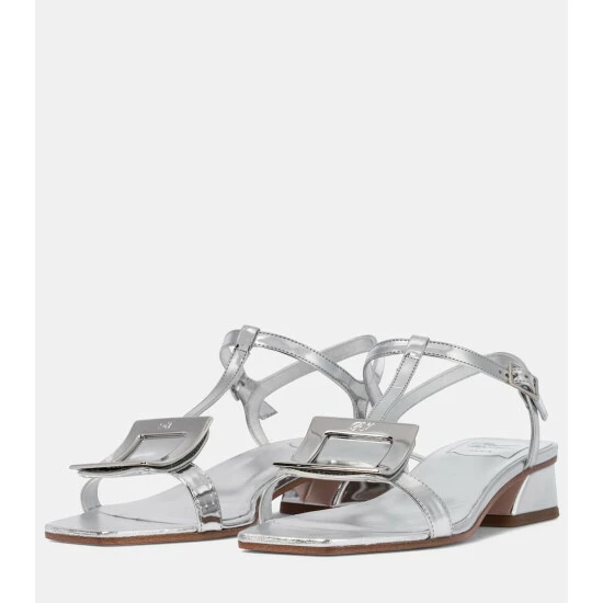 Roger Vivier Bikiviv' Leather Sandals - Image 4