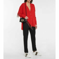 Roger Vivier Viv Skate Strass Leather Sneakers