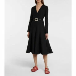 Roger Vivier Slidy Viv' Strass Leather Slides