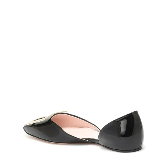 Roger Vivier Trompette D'Orsay Leather Ballet Flats - Image 2