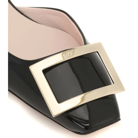 Roger Vivier Trompette D'Orsay Leather Ballet Flats - Image 5