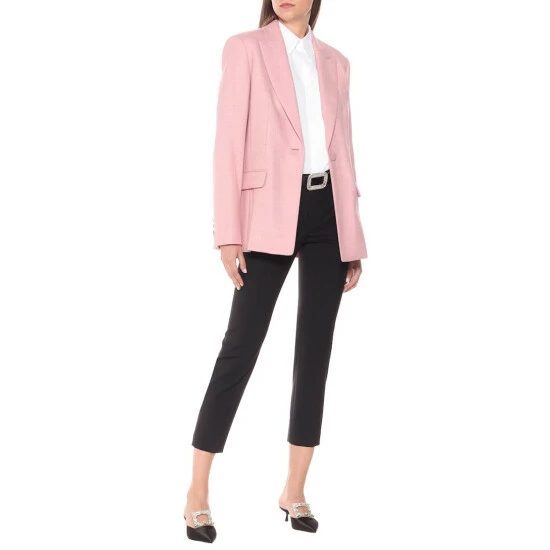 Roger Vivier RV Broche Embellished Satin Mules