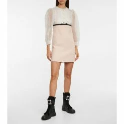 Roger Vivier Walky Viv' Shearling-trimmed Leather Boots