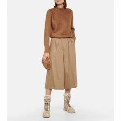 Roger Vivier Walky Viv' Shearling-trimmed Suede Combat Boots