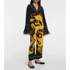 Roger Vivier Chips Embellished Satin Ballerinas