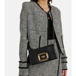 Roger Vivier Viv' Choc Mini Leather Shoulder Bag