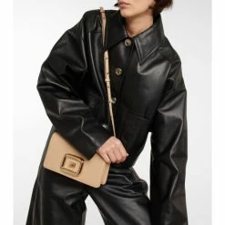 Roger Vivier Viv' Choc Mini Leather Shoulder Bag