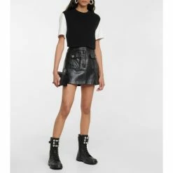 Roger Vivier Viv' Walky Leather Lace-up Boots