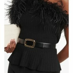 Roger Vivier Viv' Choc Leather Belt