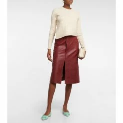 Roger Vivier Belle Vivier Leather Ballet Flats