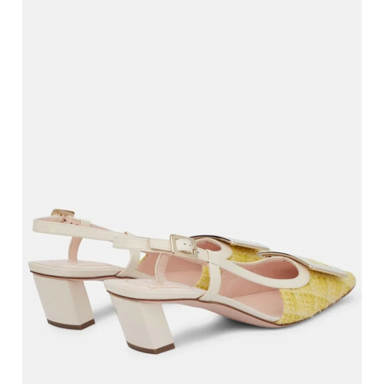 Roger Vivier Belle Vivier Tweed Slingback Pumps - Image 2