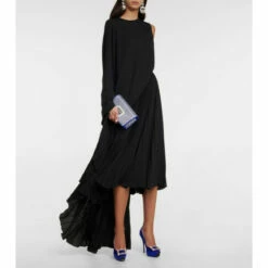 Roger Vivier Flower Strass Satin Platform Pumps