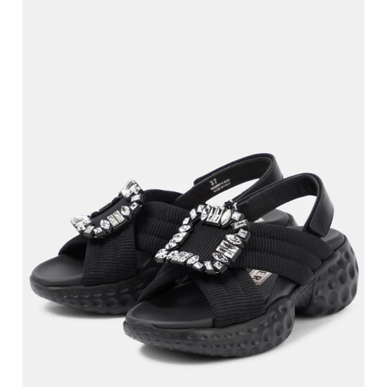 Roger Vivier Viv' Run Embellished Sandals - Image 4