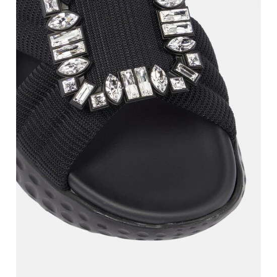 Roger Vivier Viv' Run Embellished Sandals - Image 5