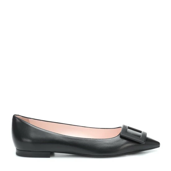 Roger Vivier Gommettine Ball Leather Ballet Flats - Image 4