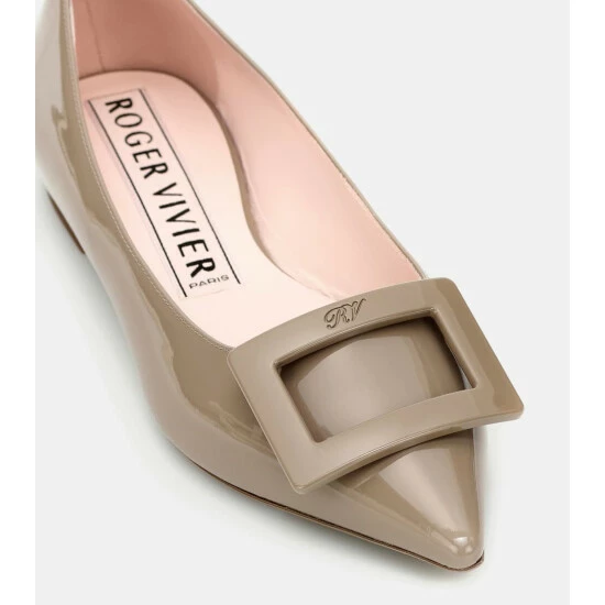 Roger Vivier Gommettine Ball Leather Ballet Flats - Image 5