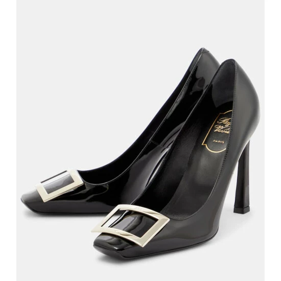 Roger Vivier Belle Vivier Trompette 100 Leather Pumps - Image 4