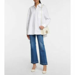 Roger Vivier Virgule Leather Slingback Pumps