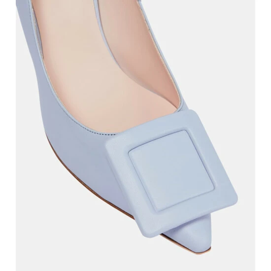 Roger Vivier Viv‘ In The City Leather Pumps - Image 5