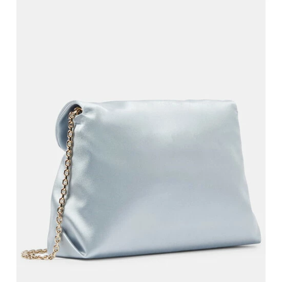 Roger Vivier RV DrapƩ Bouquet Mini Satin Clutch - Image 3