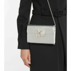 Roger Vivier RV Bouquet Satin Crossbody Bag