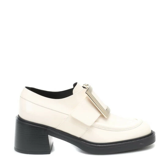 Roger Vivier Viv' Rangers Leather Loafer Pumps - Image 3