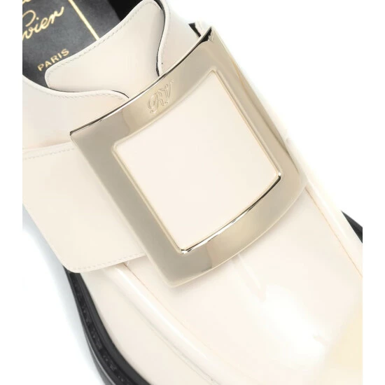 Roger Vivier Viv' Rangers Leather Loafer Pumps - Image 5