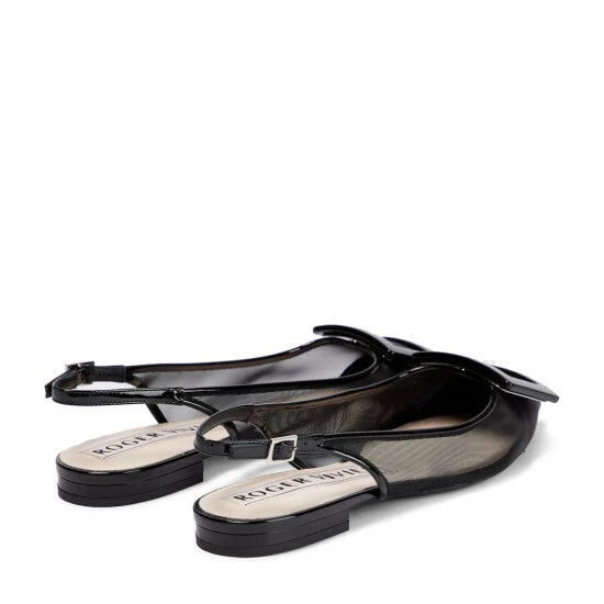 Roger Vivier Gommettine Mesh Slingback Flats - Image 2