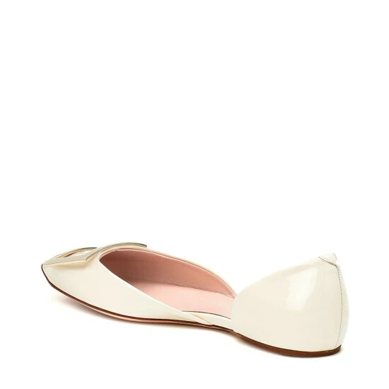 Roger Vivier Trompette D'Orsay Leather Ballet Flats - Image 2