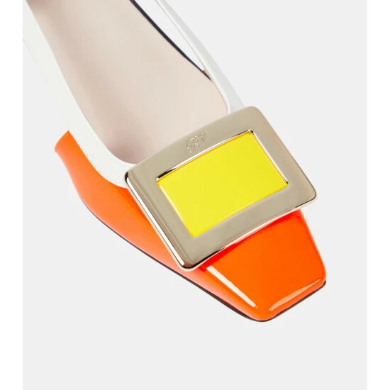 Roger Vivier Belle Vivier 45 Patent Leather Slingback Pumps - Image 5