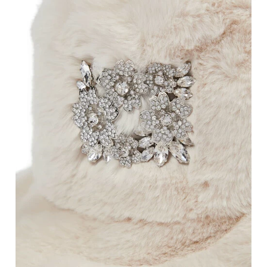 Roger Vivier Faux-fur Embellished Bucket Hat - Image 3
