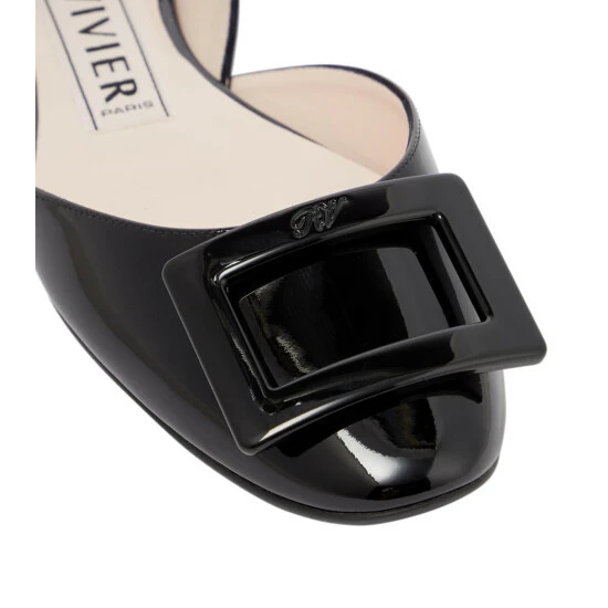 Roger Vivier D'Orsay Leather Ballet Flats - Image 5