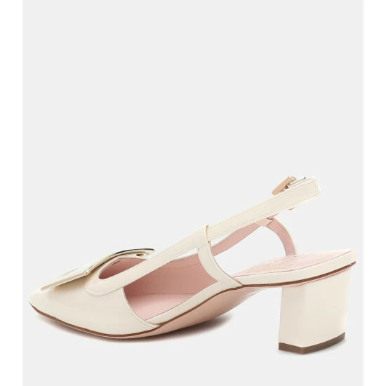 Roger Vivier Belle Vivier 45 Patent Leather Slingback Pumps - Image 2