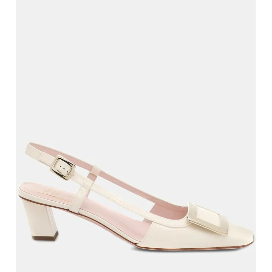 Roger Vivier Belle Vivier 45 Patent Leather Slingback Pumps - Image 4